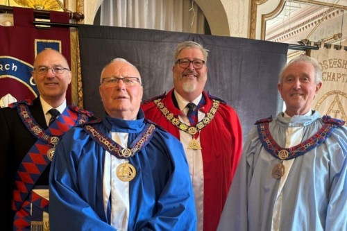 Strength in Companionship: Jonathan Arnold is invested as the new Grand Superintendent of Cornwall
