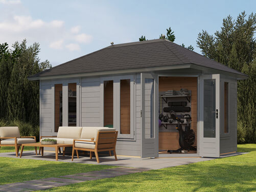 4.8mtr x 3.0mtr 44mm walled Pyramid Roof Cabin Copy