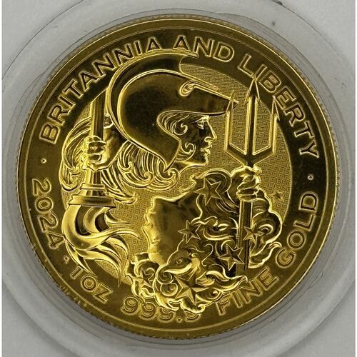 2024 KC111 Britannia and Liberty one ounce gold coin