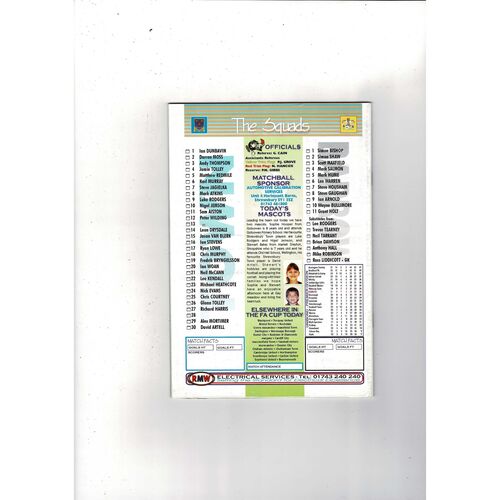 Shrewsbury Town v Barrow FA Cup Football Programme 2002/03