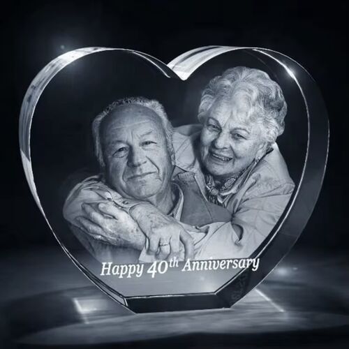 The Beautiful 3D Tiree 10x10x3cm Pure Crystal Heart