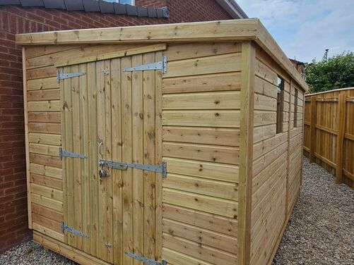 12x10 Pent Shed Workshop