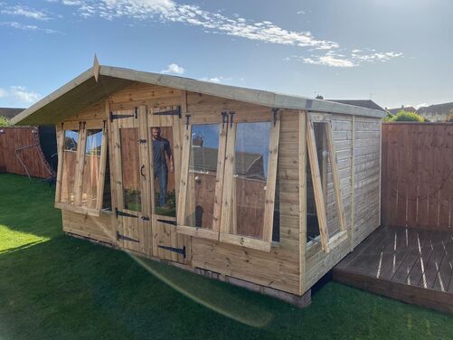 #SHA083 14x10 Apex Summer House