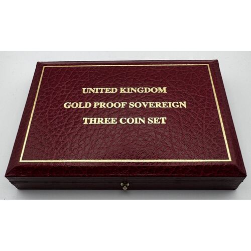 Stunning 1991 Queen Elizabeth 11 three coin gold proof set