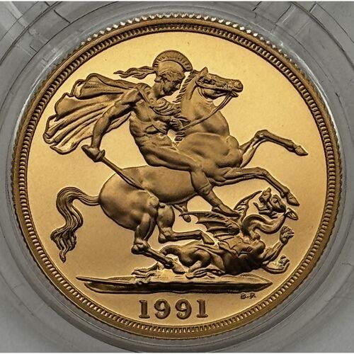 Stunning 1991 Queen Elizabeth 11 three coin gold proof set