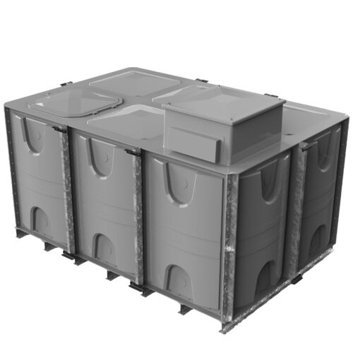 PW.3X2X1.5.IFB.AB - 9000 LITRE SECTIONAL WATER TANK, INTERNALLY FLANGED BASE (IFB) C/W FVH