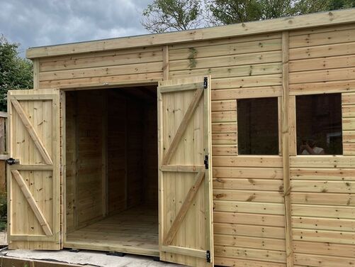 #P071 14x10 Pent Shed