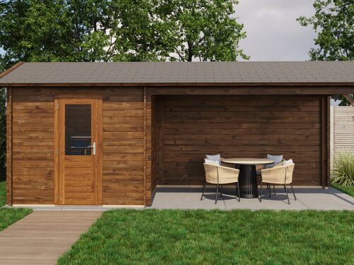 250cm x 250cm + 400cm Veranda