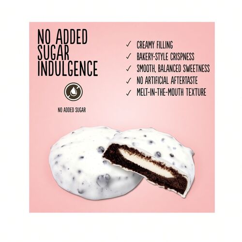Diablo Diabetic No Added Sugar Cookies & Cream Milk Cream Filling Covered in White Glaze 128g