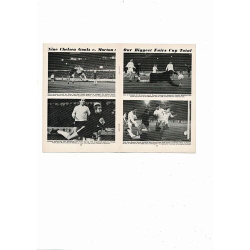 Chelsea v DWS Amsterdam Fairs Cup Football Programme 1968/69