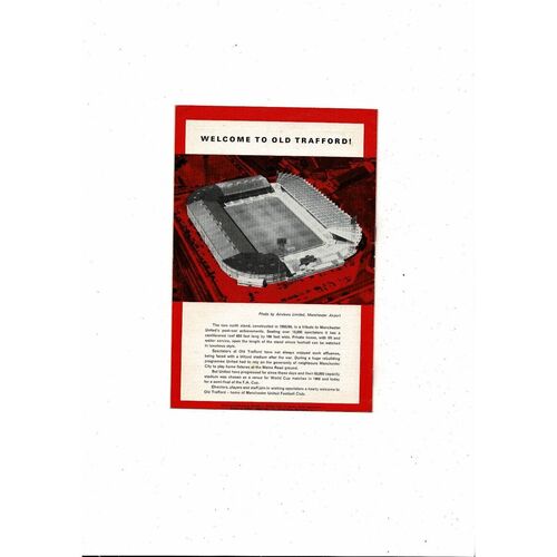 1968 Everton v Leeds United FA Cup Semi Final Football Programme @ Manchester United