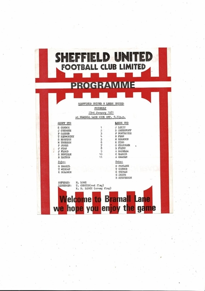 Latest Football Programmes being listed today