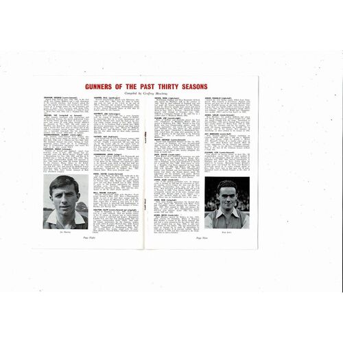 Arsenal Gunflash Magazine Vol 19 No 192 November 1967