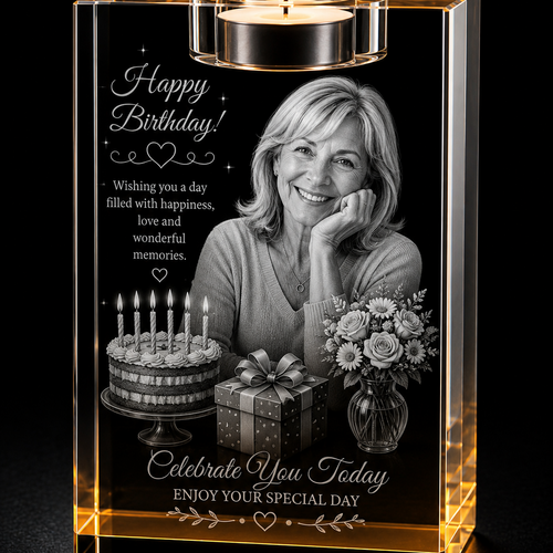 Birthday 3D Crystal Gifts | 3d Crystal Shop | 3d crystal glass engraving | Personalised 3d engraving  | 3d crystal photo