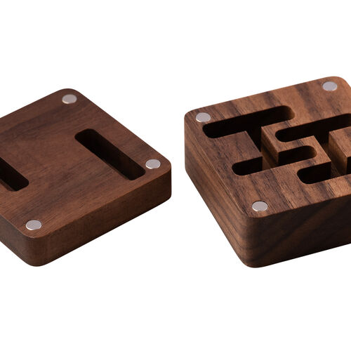 Magnetic High Quality Wooden Cufflinks Box