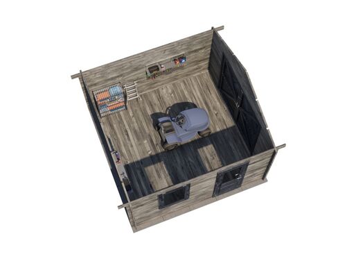 400cm x 400cm Garage