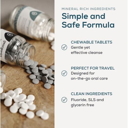Georganics English Peppermint Toothpaste Tablets x 120