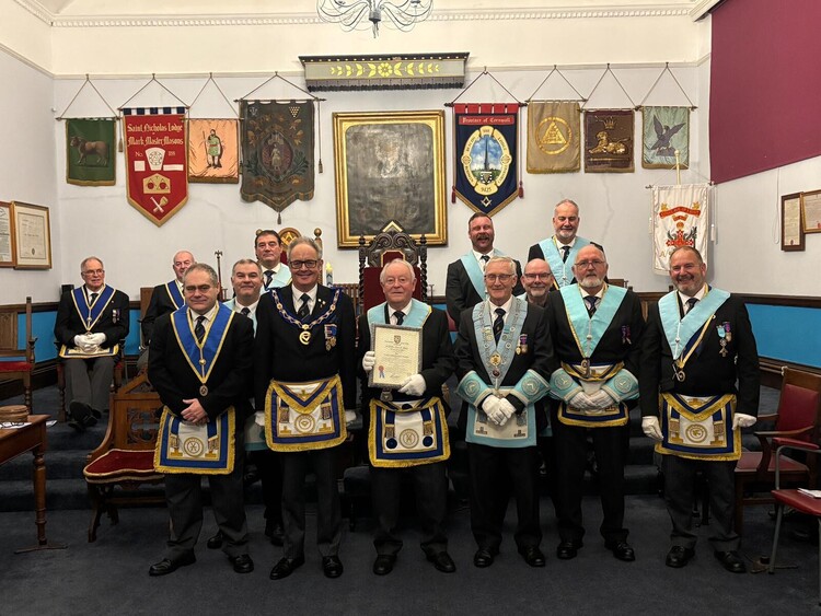 50 Years of Freemasonry for Colin Hooper