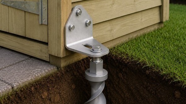 Ground Anchors for Garden Sheds | Spirafix