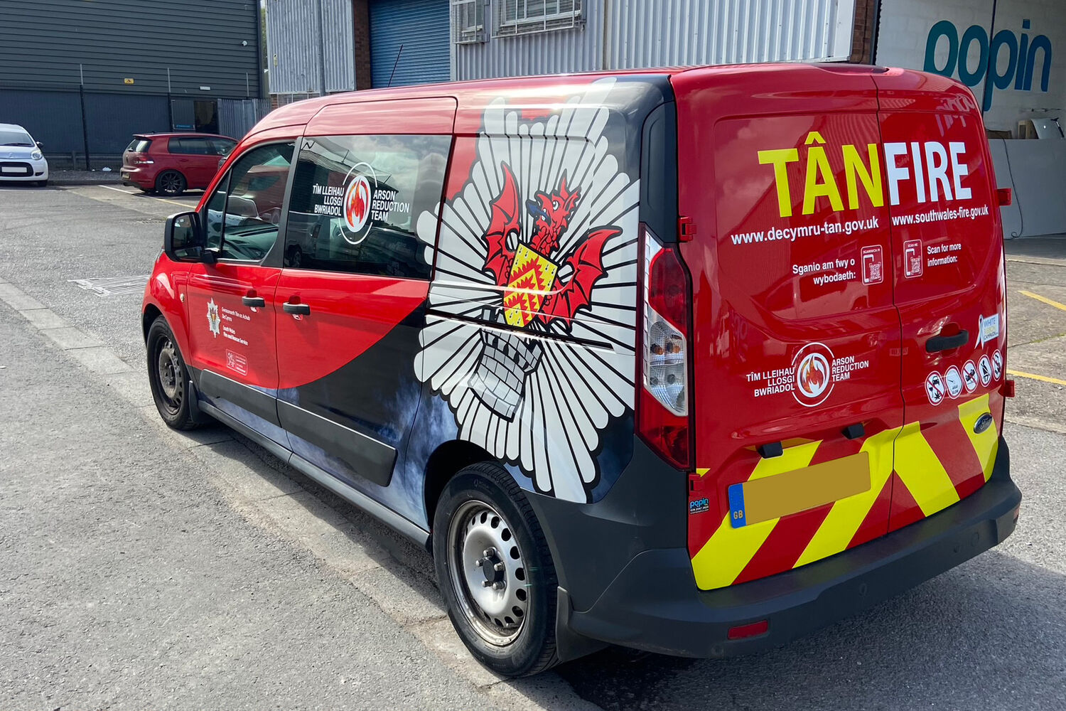 South Wales Fire - 4x Ford Connect