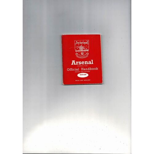 Arsenal Official Football Handbook 1959/60