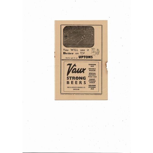 1955/56 Middlesbrough v Hull City Football Programme