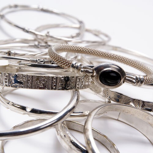Silver Bangles