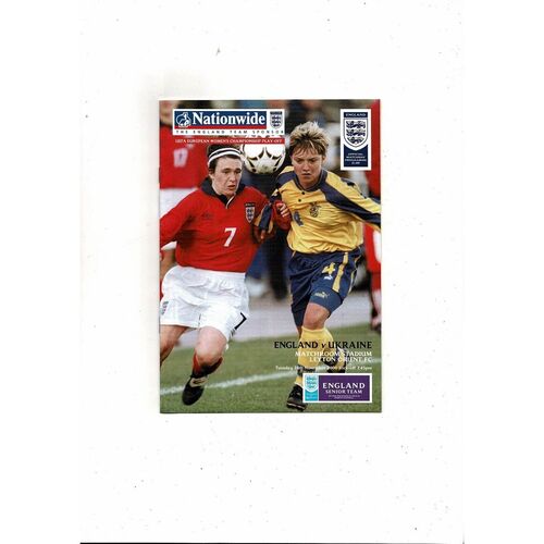 2000 England v Ukraine Women's International @ Leyton Orient
