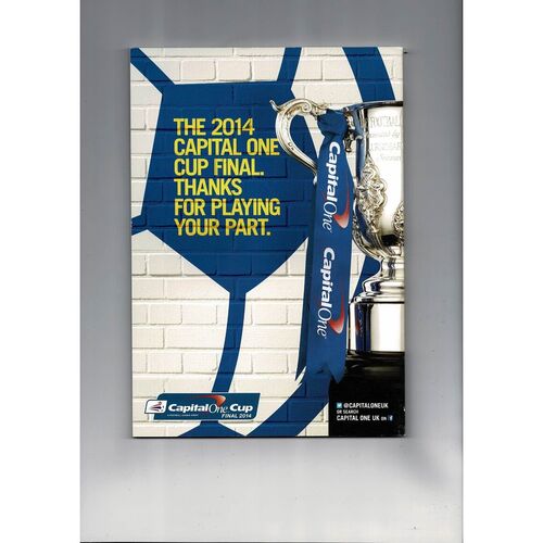 2014 Manchester City v Sunderland League Cup Final Football Programme