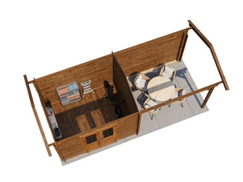 300cm x 250cm + 300cm Veranda