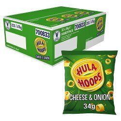 Hula Hoops Cheese & Onion Crisps