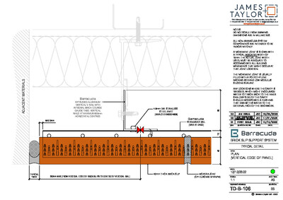System Drawings | jamesandtaylor limited | Terracotta Tile Facade | Facing Brick System | Facade Metal