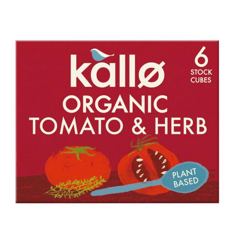 Kallo Organic Tomato & Herb Stock Cubes 6 x 66g
