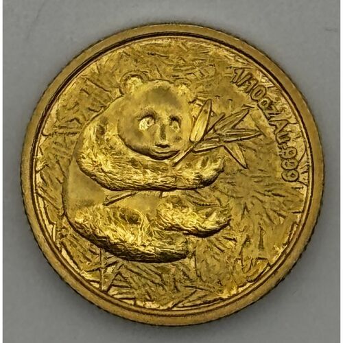 2000 gold 1/10th Chinese panda coin