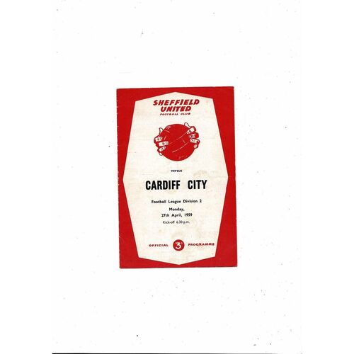 Sheffield United Home Football Programmes