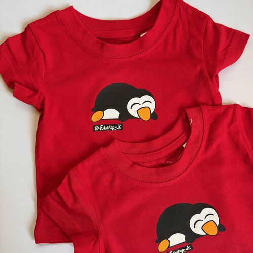 'Sleepy Penguin' Baby T-Shirt