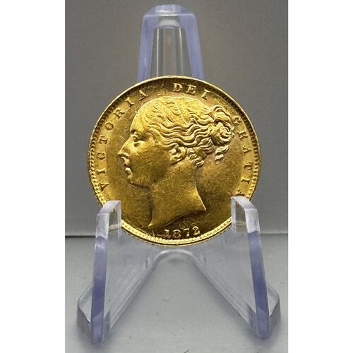 1872 Queen Victoria shield back full gold sovereign