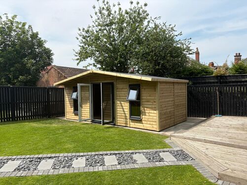 #PVC005 20x10 Apex Summer House