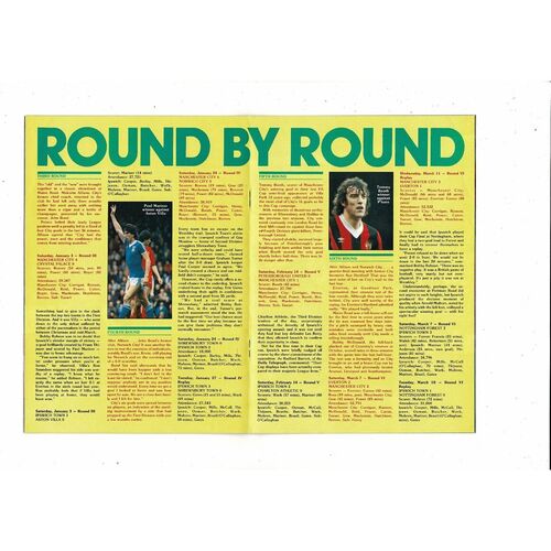 1981 Manchester City v Ipswich Town FA Cup Semi Final Football Programme