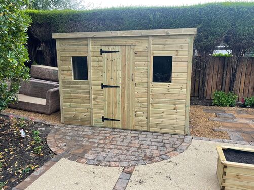 #P013 10x8 Pent Shed
