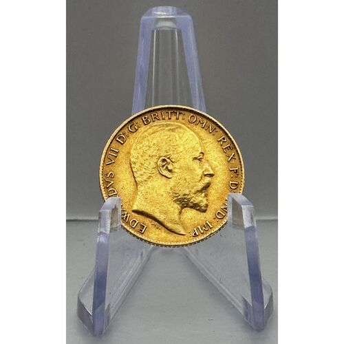 1910 king Edward V11 gold half sovereign