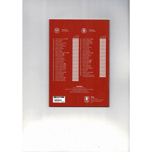 2025/26 Brentford v Chelsea Football Programme