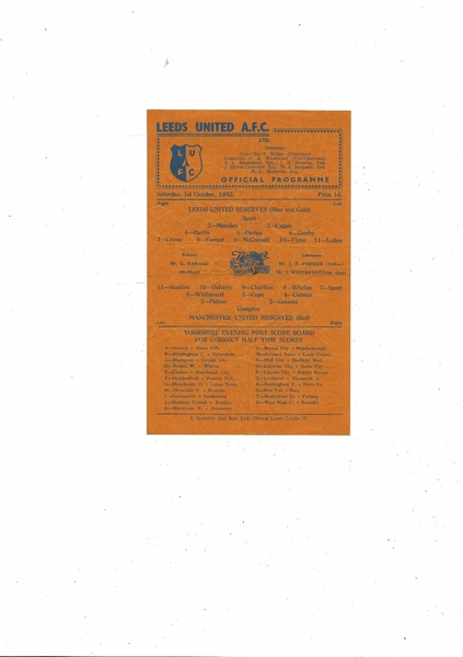 More Football Programmes listed today