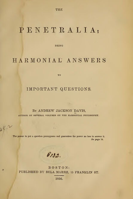 1856 | The Penetralia