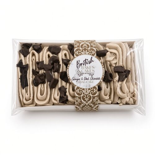 British Bakes & Cakes Ginger & Dark Chocolate Loaf Cake 280g