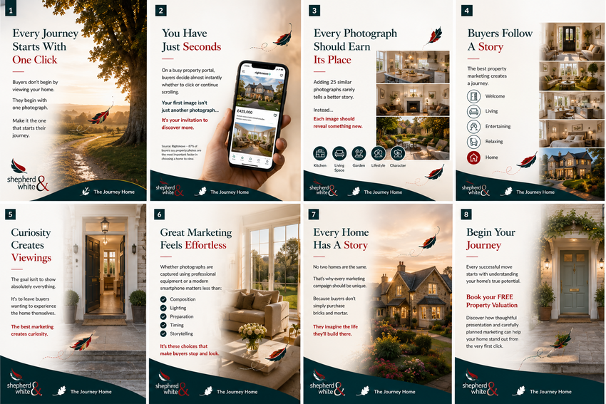 Every journey starts with one click. Book your free property valuation with Shepherd &amp; White.