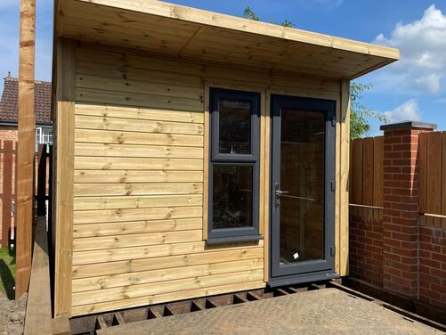 #PVC095 10x10 Pent Summer House
