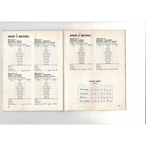 1966 World Cup Official Tournament Brochure