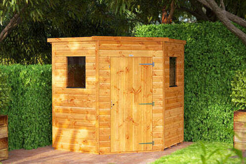Corner Shed 6x6 Single Door with Window