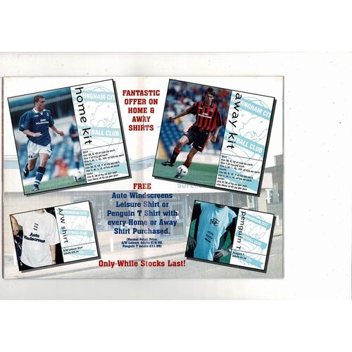 Stevenage Borough v Birmingham City FA Cup Football Programme 1996/97 @ Birmingham City